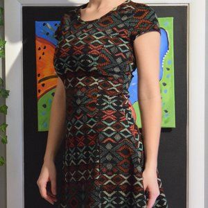 Ragstock Patterned Above-the-Knee Dress